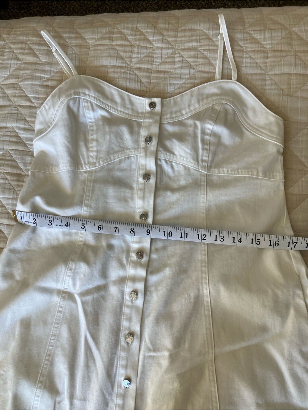 NWT Free People White Button-Front A-Line Maxi Skirt - Picture 6 of 9